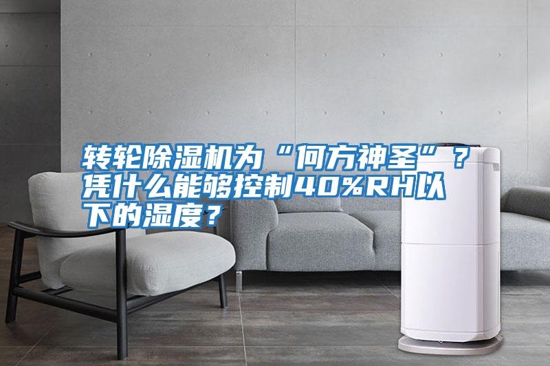 轉輪除濕機為“何方神圣”?憑什么能夠控制40%RH以下的濕度?