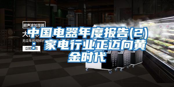 中國(guó)電器年度報(bào)告(2):家電行業(yè)正邁向黃金時(shí)代