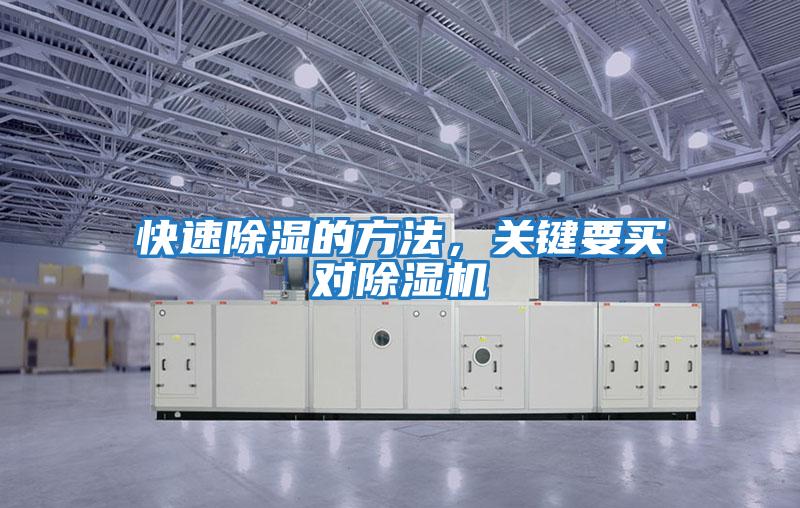 快速除濕的方法，關(guān)鍵要買對除濕機(jī)
