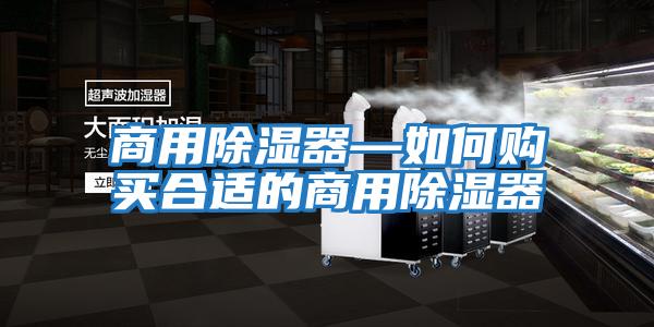 商用除濕器—如何購(gòu)買(mǎi)合適的商用除濕器