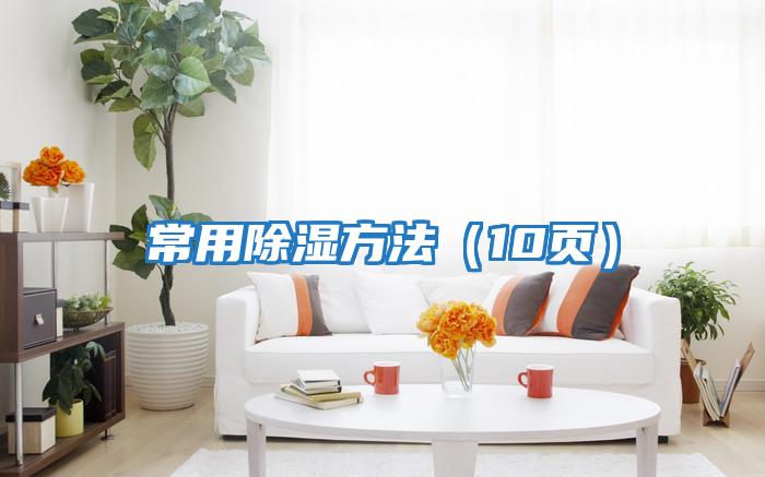 常用除濕方法(10頁)