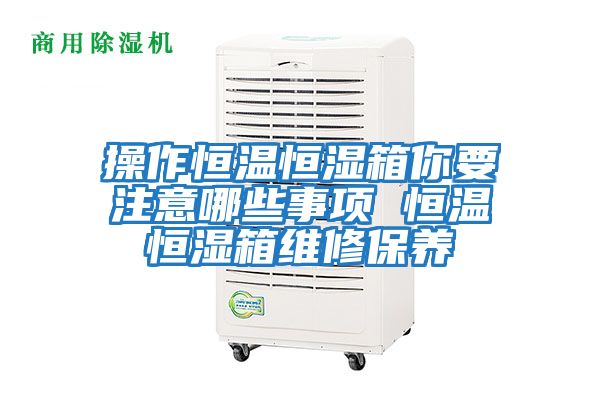 操作恒溫恒濕箱你要注意哪些事項 恒溫恒濕箱維修保養