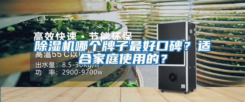 除濕機哪個牌子最好口碑？適合家庭使用的？